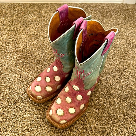 Tin Haul Other - Little Miss Dotty Cowgirl Tin Haul Western Kid Boots